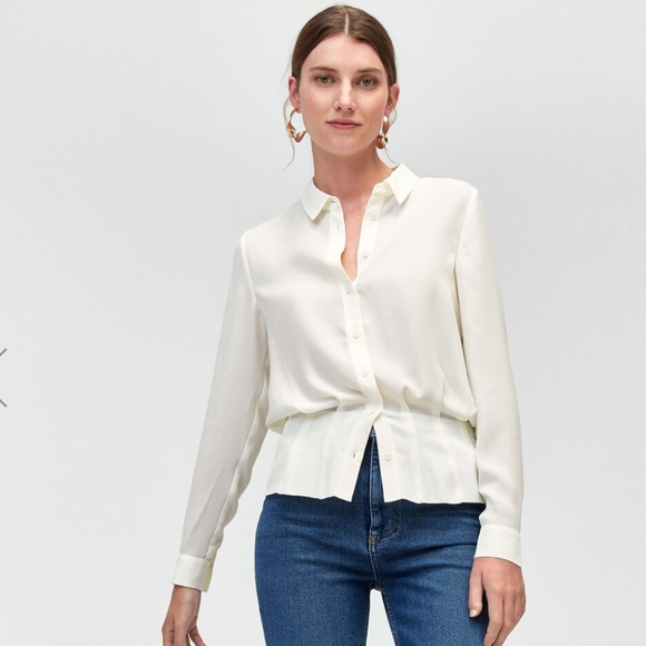 Warehouse Tuck Hem Blouse - Picture 3 of 8